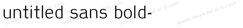 untitled sans bold字体转换